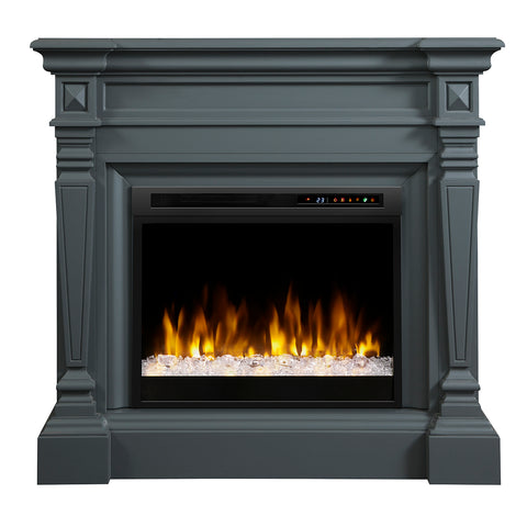 Image of Dimplex Heather Electric Fireplace Mantel With Glass Ember Bed - GDS28G8-1941WE