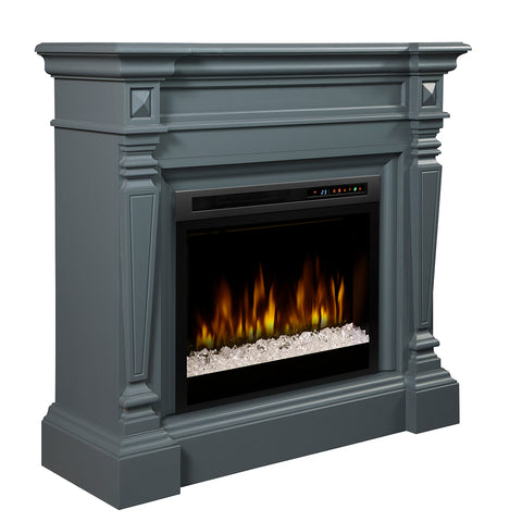 Image of Dimplex Heather Electric Fireplace Mantel With Glass Ember Bed - GDS28G8-1941WE