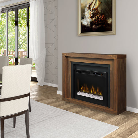 Image of Dimplex Anthony Electric Fireplace Mantel With Glass - GDS28G8-1942WL
