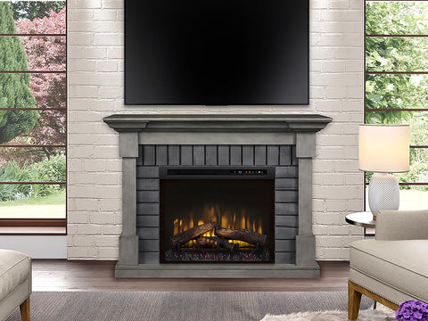 Image of Dimplex Royce Electric Fireplace Mantel With Logs - GDS28L8-1924SK