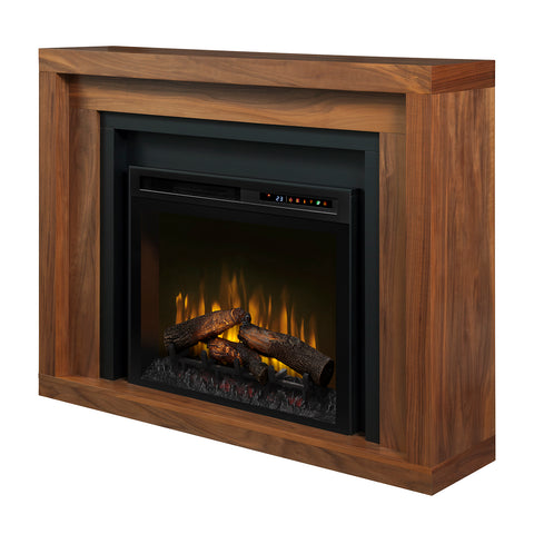 Image of Dimplex Anthony Electric Fireplace Mantel With Logs - GDS28L8-1942WL