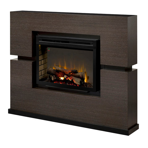 Image of Dimplex Linwood Mantel Electric Fireplace With Logs - GDS33HL-1310RG