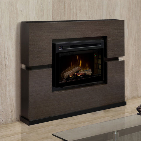 Image of Dimplex Linwood Mantel Electric Fireplace With Logs - GDS33HL-1310RG