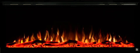 Touchstone Sideline Elite 50" Linear Flush Mount WiFi Enabled Smart Electric Fireplace - (Alexa / Google Compatible) - 80036