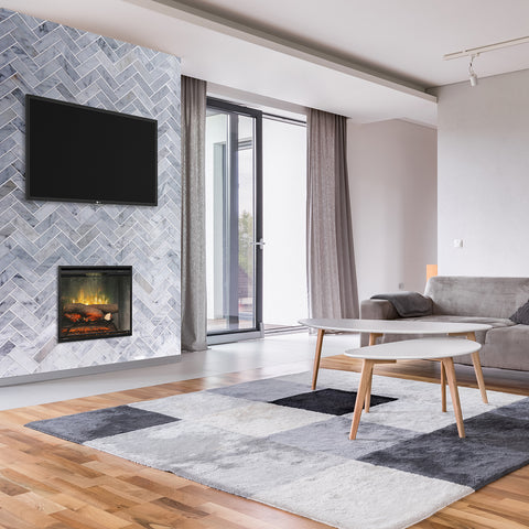 Image of Dimplex Revillusion® 24-Inch Built-In Electric Fireplace - Weathered Concrete - RBF24DLXWC