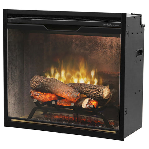 Image of Dimplex Revillusion® 24-Inch Built-In Electric Fireplace - Weathered Concrete - RBF24DLXWC