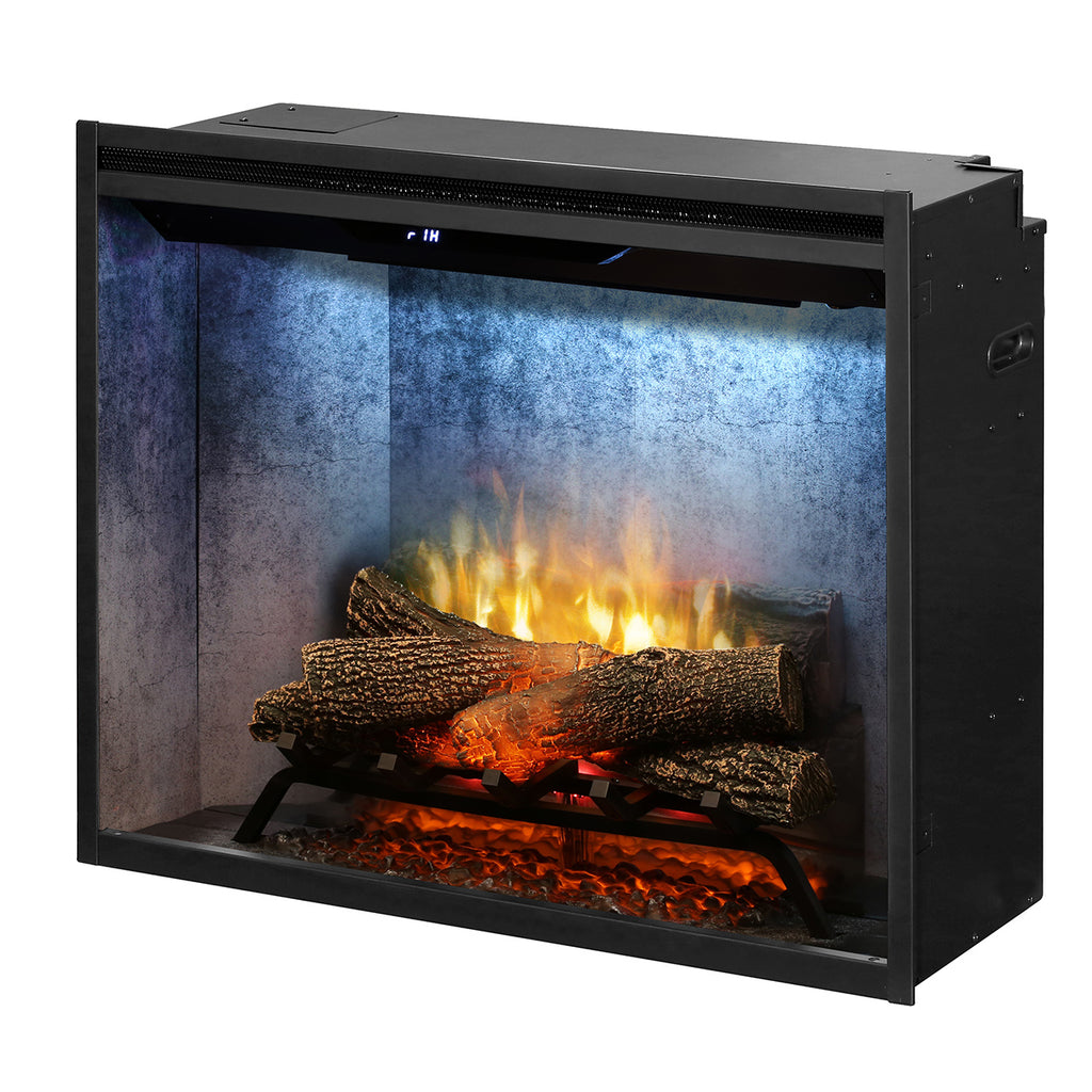 Dimplex Revillusion® 30-Inch Built-In Electric Fireplace - Weathered Concrete - RBF30WC-FG | 500002389