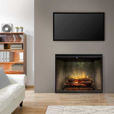 Image of Dimplex Revillusion® 36" Portrait Built-In Electric Fireplace - Weathered Concrete - RBF36PWC-FG | 500002399