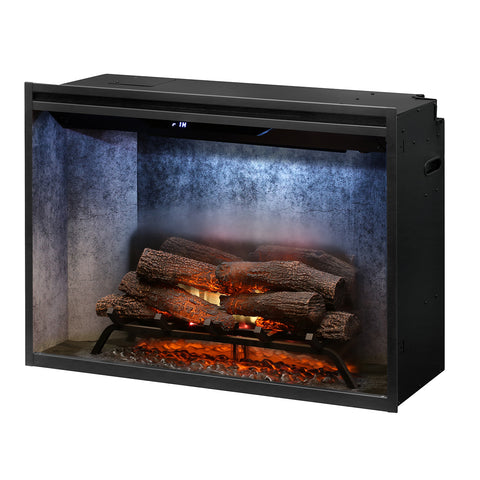 Image of Dimplex Revillusion® 36-Inch Built-In Electric Fireplace - Weathered Concrete - RBF36WC-FG | 500002401