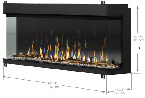 Dimplex Ignite XL Bold 60" Linear Built In | 3 Sided Electric Fireplace | XLF6017-XD