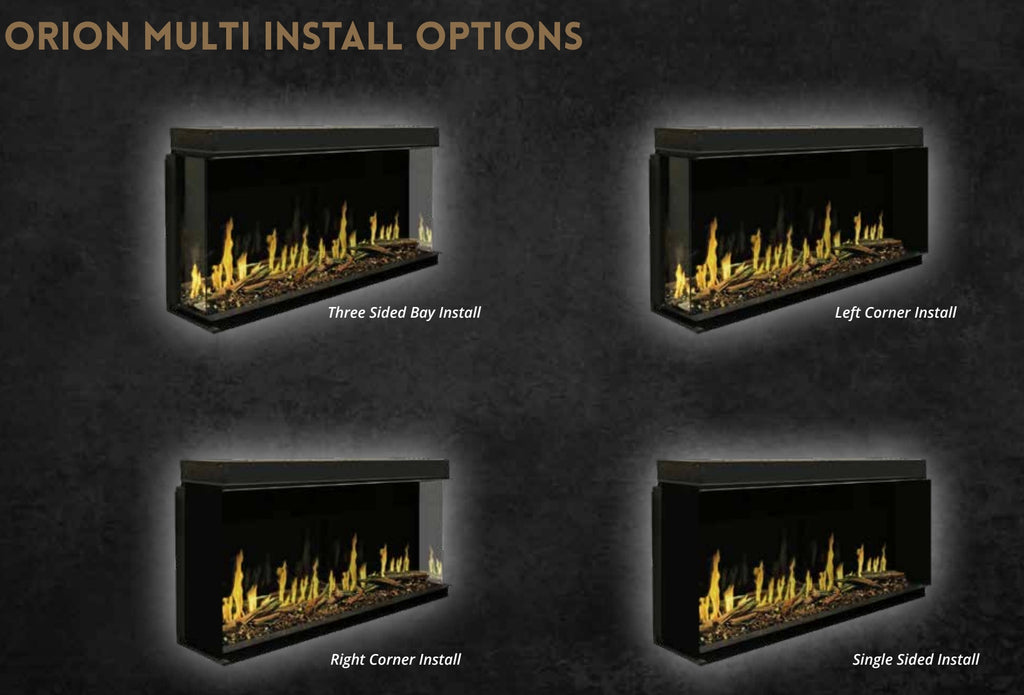 Modern Flames Orion Multi 52" Virtual Fireplace | Recessed Mount | Single Or Multi-Sided | OR52-MULTI