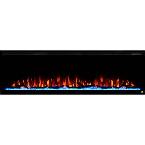 Touchstone Sideline Elite 60" Linear Flush Mount WiFi Enabled Smart Electric Fireplace - (Alexa / Google Compatible) - 80037