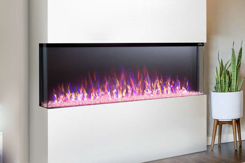 Image of Napoleon Trivista Primis 50" 3 Sided Linear Electric Fireplace - NEFB50H-3SV