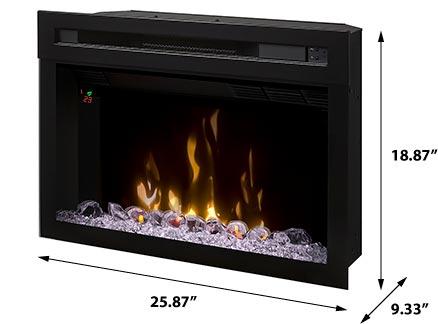 Image of Dimplex 25" Multi-Fire XD Electric Fireplace Insert With Glass - PF2325HG - Electric Fireplace - Dimplex - ElectricFireplacesPlus.com