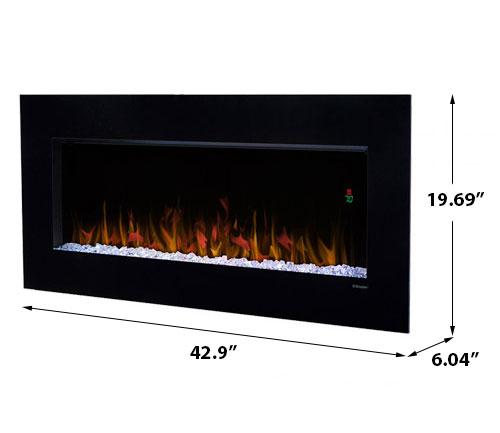 Dimplex Nicole 43" Electric Fireplace Wall-MountedDimplex Nicole 43" Electric Fireplace Wall-Mounted - DWF3651B - Electric Fireplace - Dimplex - ElectricFireplacesPlus.com