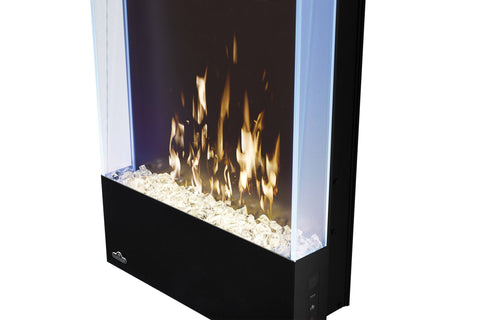 Image of Napoleon Allure 38-in Vertical Wall Mount Electric Fireplace - Electric Fireplace - Napoleon - ElectricFireplacesPlus.com