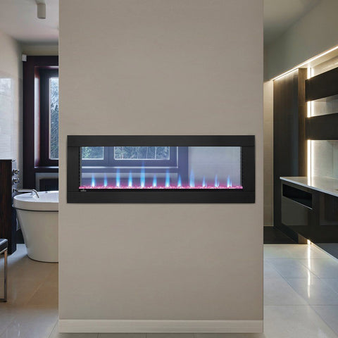 Napoleon Clearion 50" See Thru Wall Mount Electric Fireplace - Electric Fireplace - Napoleon - ElectricFireplacesPlus.com