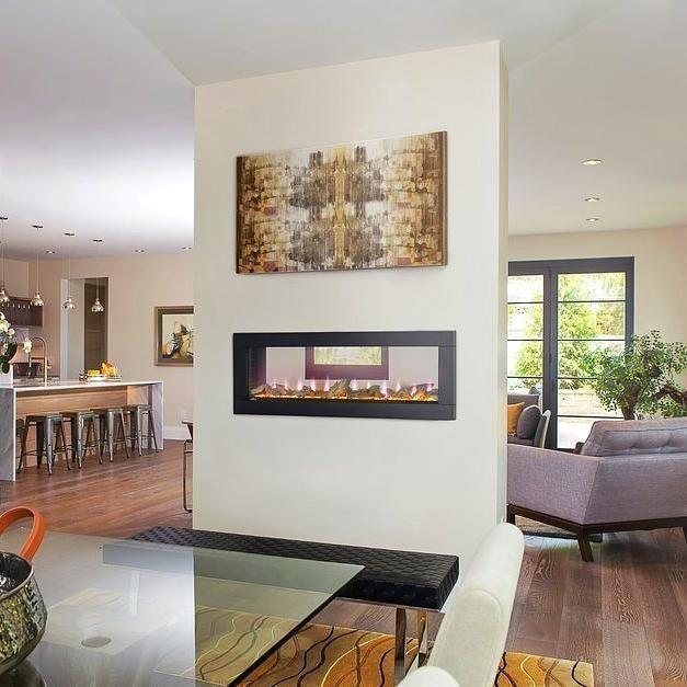 Napoleon Clearion 50" See Thru Wall Mount Electric Fireplace - Electric Fireplace - Napoleon - ElectricFireplacesPlus.com