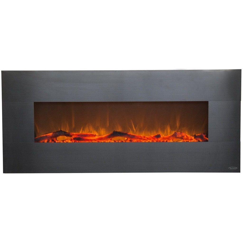 Touchstone Onyx 50" Stainless Steel Electric Fireplace - Electric Fireplace - Touchstone - ElectricFireplacesPlus.com