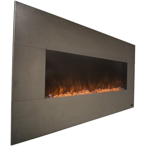 Image of Touchstone Onyx 50" Stainless Steel Electric Fireplace - Electric Fireplace - Touchstone - ElectricFireplacesPlus.com