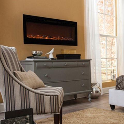 Image of Touchstone Sideline 50" Flush Mount Electric Fireplace - Electric Fireplace - Touchstone - ElectricFireplacesPlus.com