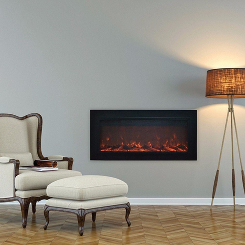 Touchstone Sideline Steel 50" Flush Mount Electric Fireplace - Electric Fireplace - Touchstone - ElectricFireplacesPlus.com