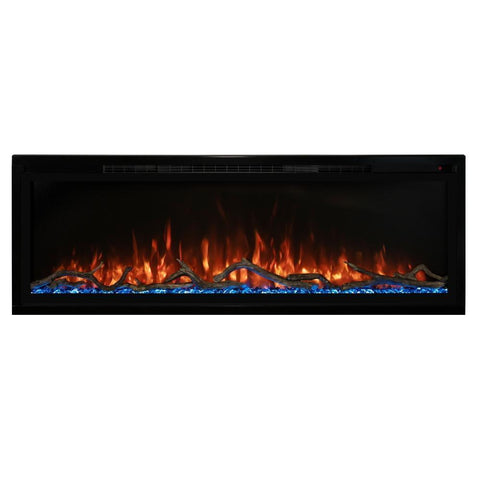 Image of Modern Flames Spectrum Slimline 74" Wall Mount/Recessed Electric Fireplace - SPS-74B