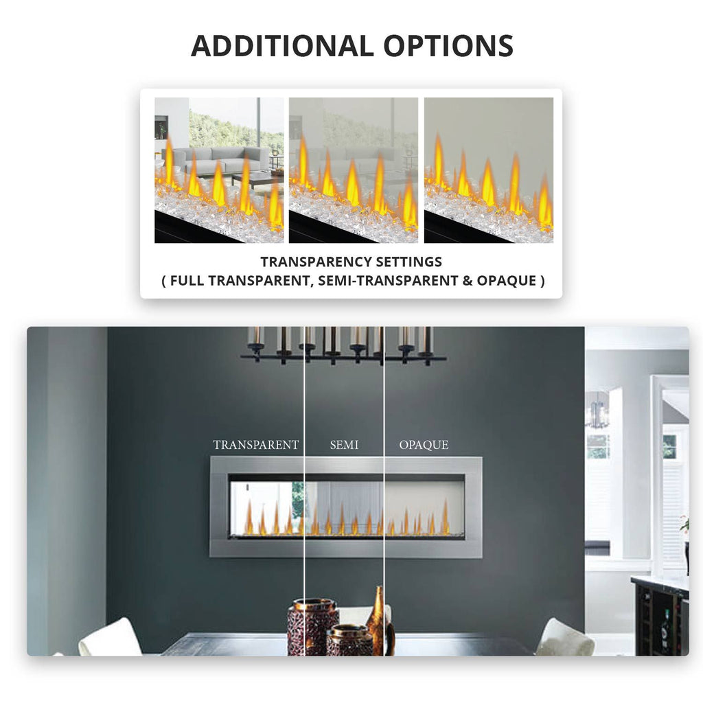 Napoleon Clearion Elite 60" See Thru Wall Mount Electric Fireplace - NEFBD60HE