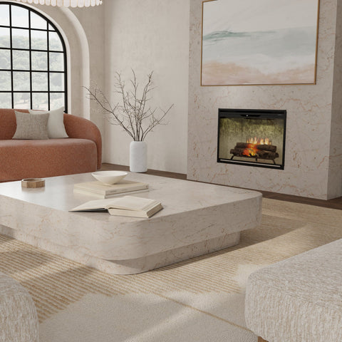 Dimplex Revillusion® 24-Inch Built-In Electric Fireplace - Weathered Concrete Backer Panels - REV24-WC | 500005128