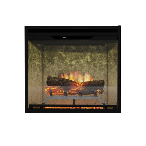 Image of Dimplex Revillusion® 24-Inch Built-In Electric Fireplace - Weathered Concrete Backer Panels - REV24-WC | 500005128