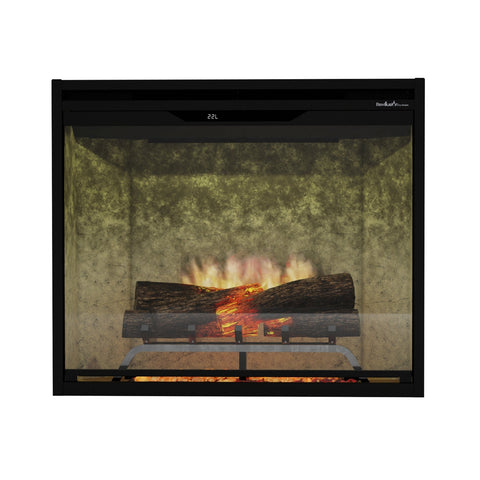 Image of Dimplex Revillusion® 30-Inch Built-In Electric Fireplace - Weathered Concrete Backer Panels - REV30-WC | 500005131