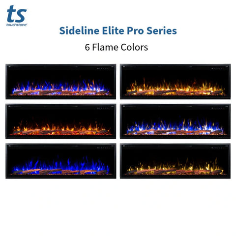 Image of Touchstone Sideline Elite Pro 50-inch Black Smart Electric Fireplace | 80057
