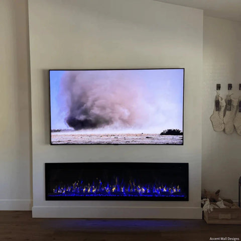 Image of Touchstone Sideline Elite Pro 60-inch Black Smart Electric Fireplace | 80058