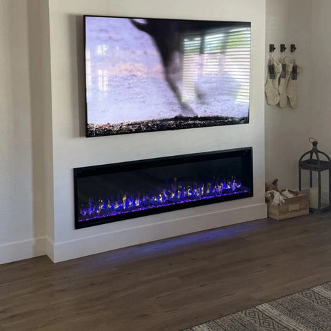 Touchstone Sideline Elite Pro 60-inch Black Smart Electric Fireplace | 80058