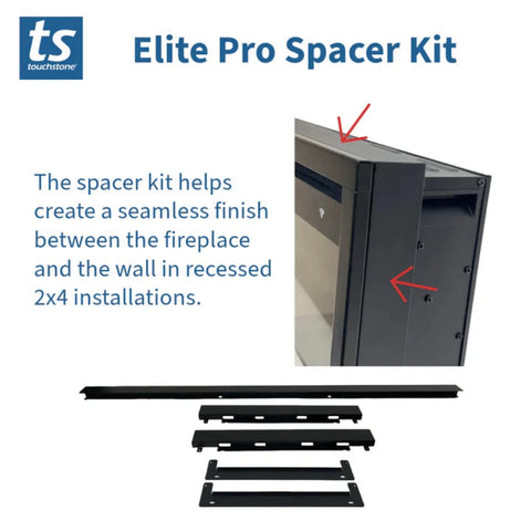 Image of Touchstone Sideline Elite Pro 60-inch Black Smart Electric Fireplace | 80058