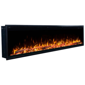 Touchstone Sideline Elite Pro 84-inch Black Smart Electric Fireplace | 80062