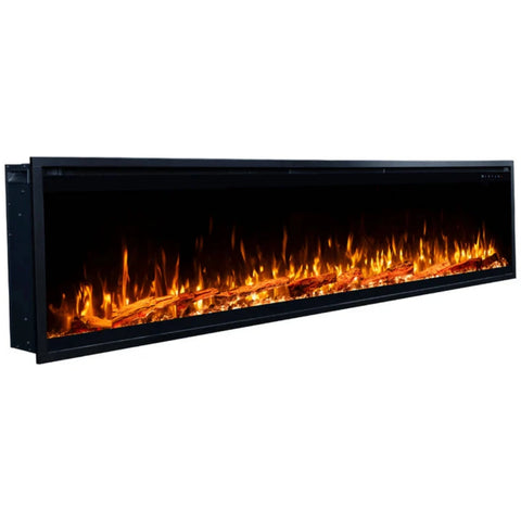 Touchstone Sideline Elite Pro 100-inch Black Smart Electric Fireplace | 80063