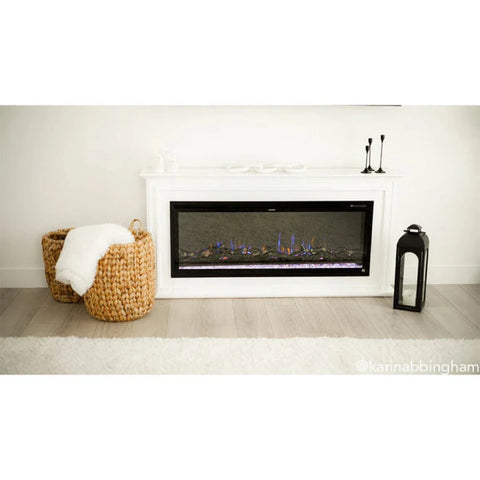 Image of Touchstone Sideline Elite Pro 50-inch White semi-gloss MDF Smart Electric Fireplace with Encase Surround Mantel | 91004