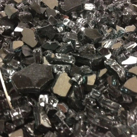 Crushed Tempered Fire Glass. (5lb bag)