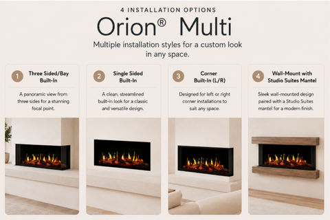 Modern Flames Orion Multi V2 52" Electric Fireplace | OR52-MULTI-V2