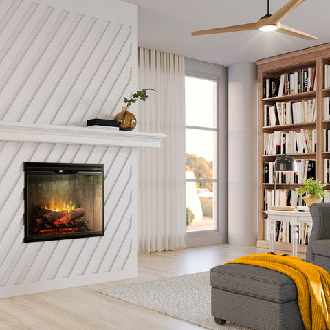 Image of Dimplex Revillusion® 30-Inch Built-In Electric Fireplace - Weathered Concrete - RBF30WC-FG | 500002389
