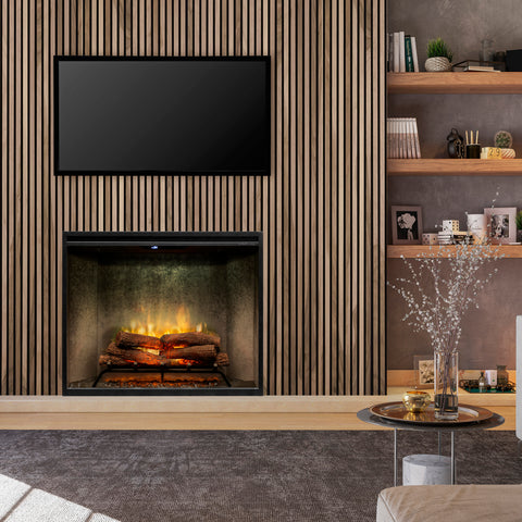 Image of Dimplex Revillusion® 36" Portrait Built-In Electric Fireplace - Weathered Concrete -  RBF36PWC-FG | 500002399