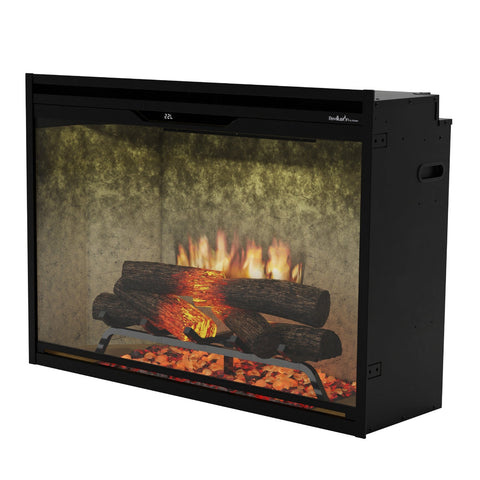 Image of NEW! Dimplex Revillusion® 36-Inch Built-In Electric Fireplace - Weathered Concrete Backer Panels - REV36-WC | 500005134