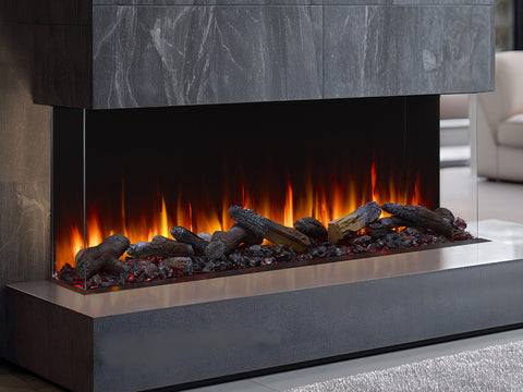 Image of SimpliFire Triton 65-Inch Multi-View Smart Electric Fireplace | SF-TR65
