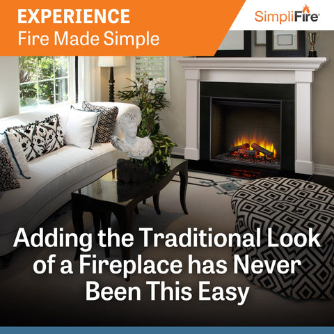 SimpliFire 36" Built-In Electric Fireplace | SF-BI36-EB