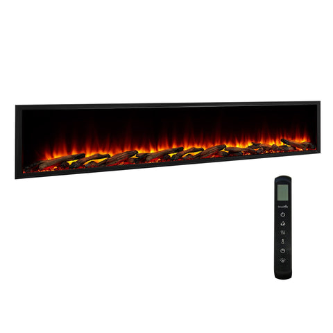 Image of SimpliFire Scion 78" Built-In Linear Electric Fireplace | SF-SC78-BK