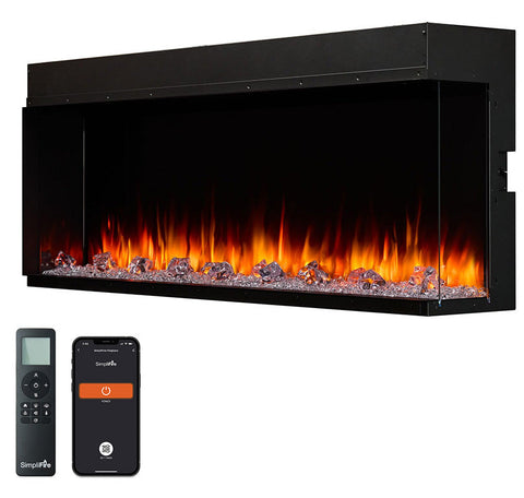 Image of SimpliFire Triton 65-Inch Multi-View Smart Electric Fireplace | SF-TR65