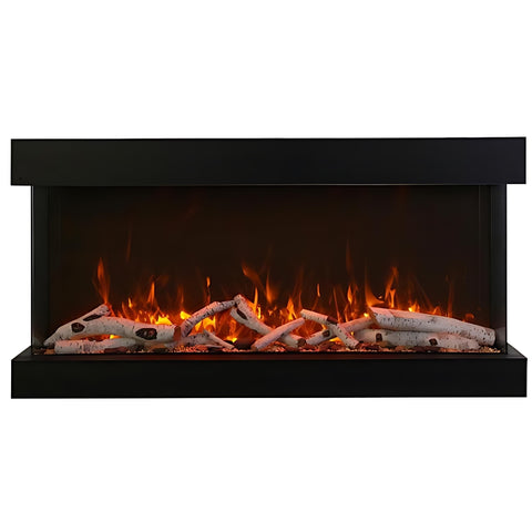 Image of Amantii 50" Tru View XL XT 3 Sided Glass Electric Fireplace | 50-TRV-XL-XT