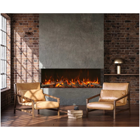 Image of Amantii 60" Tru View XL XT 3 Sided Glass Electric Fireplace | 60-TRV-XL-XT