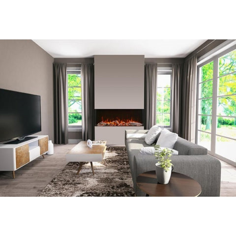 Image of Amantii 60" Tru View XL XT 3 Sided Glass Electric Fireplace | 60-TRV-XL-XT